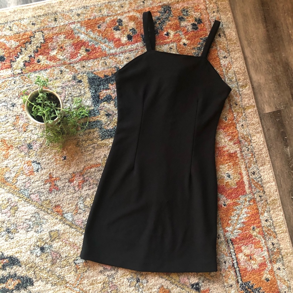 90s Square-Neck Mini-Dress - Picture 1 of 5